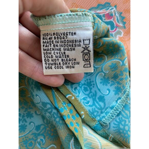 JAIPUR Blouse Womens Size XL Bohemian Festival Pullover Loose Lightweight Shirt - Picture 4 of 9